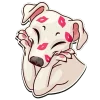 💋 Эмодзи «нарисованные собачки» для Telegram