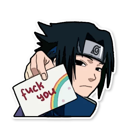 🖕 Стикер «naruto life» для Telegram