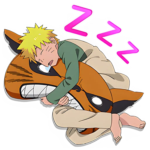 😴 Стикер «Наруто Компресс» для Telegram