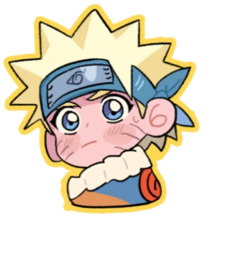 😶 Стикер «naruto cute» для Telegram