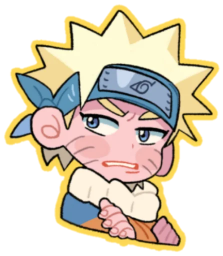 🤨 Стикер «naruto cute» для Telegram