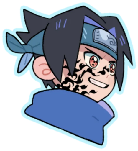 😈 Стикер «naruto cute» для Telegram