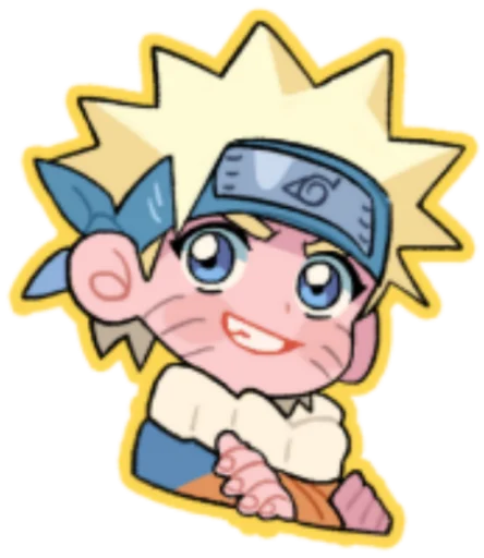 🙂 Стикер «naruto cute» для Telegram