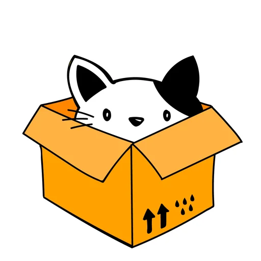😢 Стикер «Нарисованный котик» для Telegram