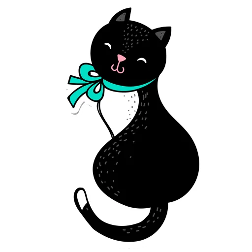😨 Стикер «Нарисованный котик» для Telegram