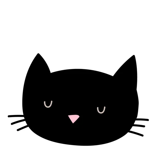 😧 Стикер «Нарисованный котик» для Telegram