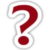 ❓ Эмодзи «Бордовые буквы в белой обводке» для Telegram