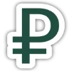 💳 Эмодзи «Бордовые буквы в белой обводке» для Telegram
