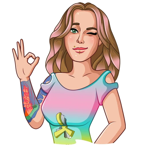 👌 Стикер «Nata and Yana PropellerAds» для Telegram