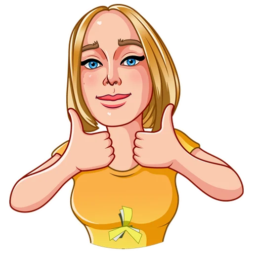 👍 Стикер «Nata and Yana PropellerAds» для Telegram