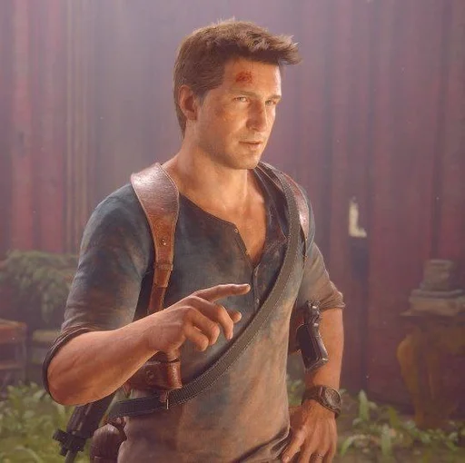 🤨 Стикер «Nathan Drake» для Telegram