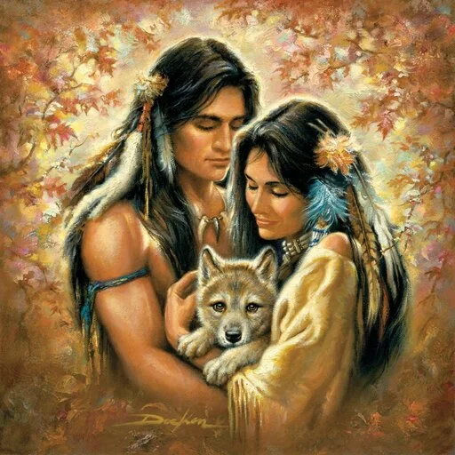 ❤️ Стикер «Native American Love» для Telegram