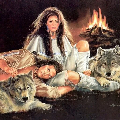 ❤️ Стикер «Native American Love» для Telegram