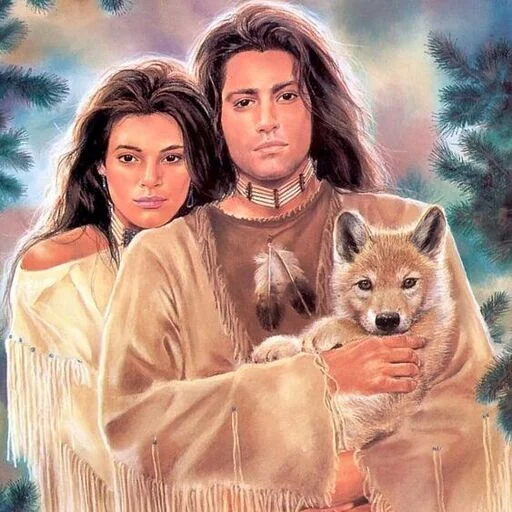 ❤️ Стикер «Native American Love» для Telegram