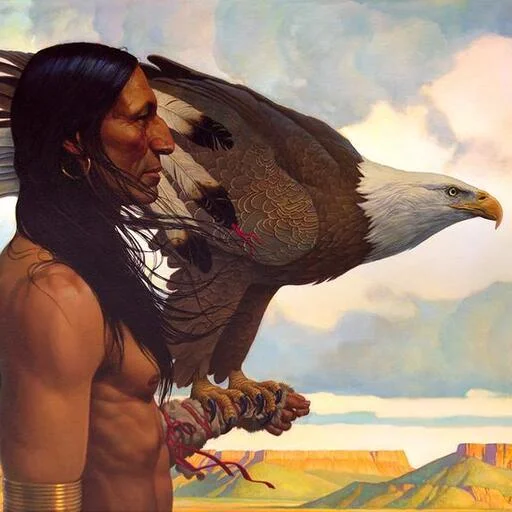 ❤️ Стикер «Native American Love» для Telegram