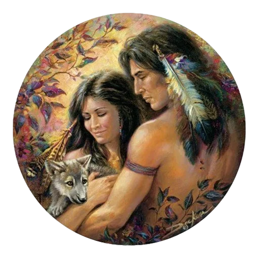 ❤️ Стикер «Native American Love» для Telegram