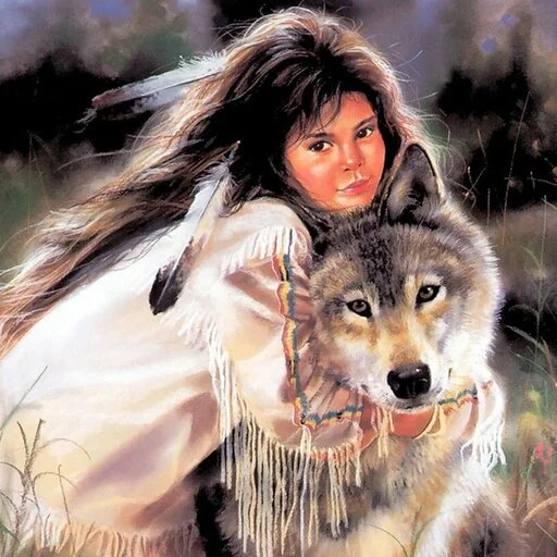 ❤️ Стикер «Native American Love» для Telegram
