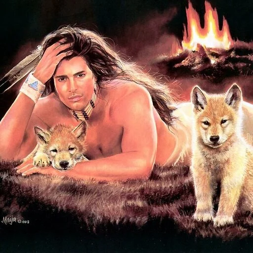 ❤️ Стикер «Native American Love» для Telegram