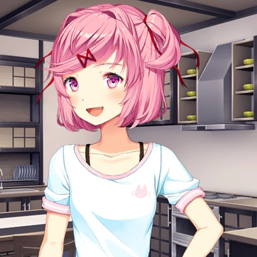 🎀 Стикер «Natsuki chan» для Telegram