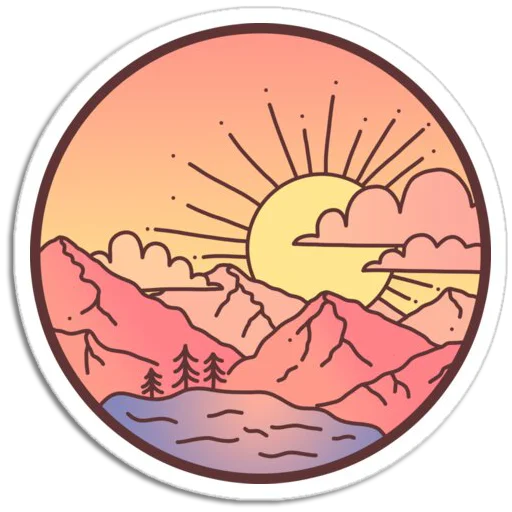Стикерпак Nature Scenes для Telegram