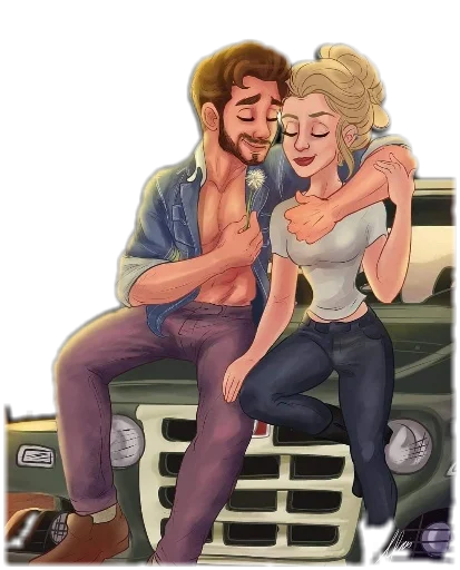 🚗 Стикер «Novios» для Telegram