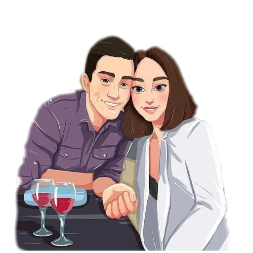 🍷 Стикер «Novios» для Telegram