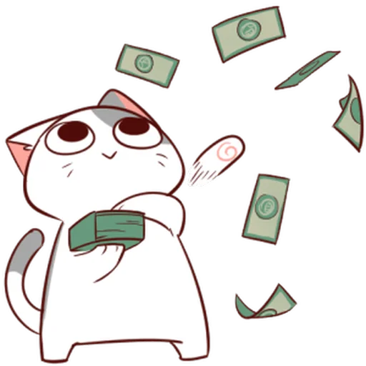 🤑 Стикер «Naughty Cat» для Telegram