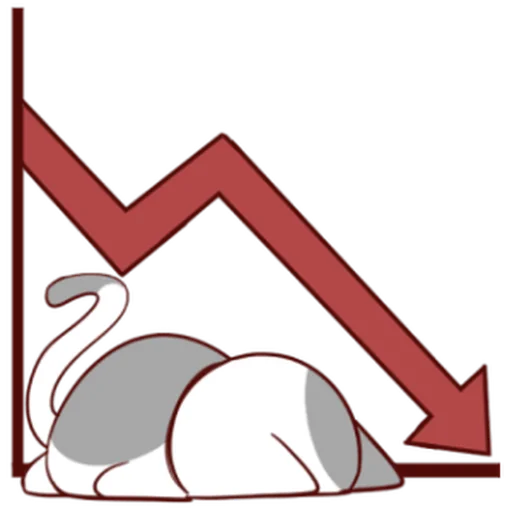 📉 Стикер «Naughty Cat» для Telegram
