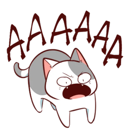 🤬 Стикер «Naughty Cat» для Telegram