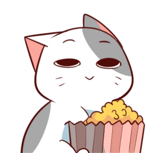 🍿 Стикер «Naughty Cat» для Telegram