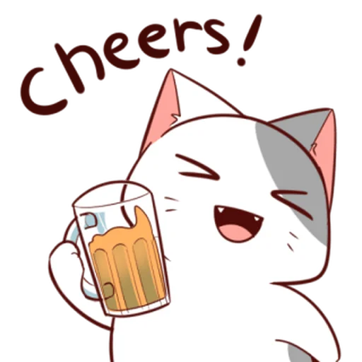 🍺 Стикер «Naughty Cat» для Telegram
