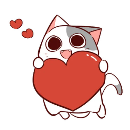❤️ Стикер «Naughty Cat» для Telegram