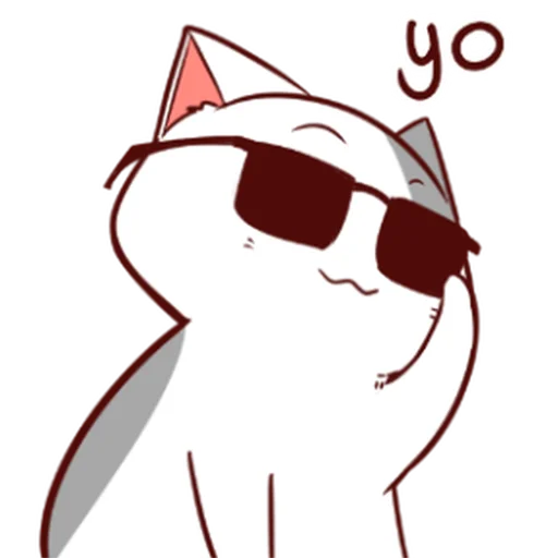 😎 Стикер «Naughty Cat» для Telegram