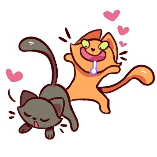 🤤 Стикер «Naughty Kittens» для Telegram