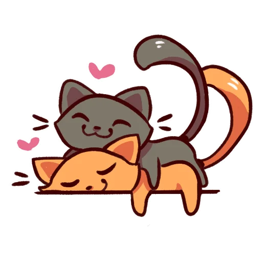 🤗 Стикер «Naughty Kittens» для Telegram
