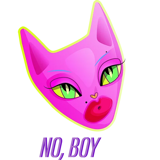 😕 Стикер «Naughty Kitty» для Telegram