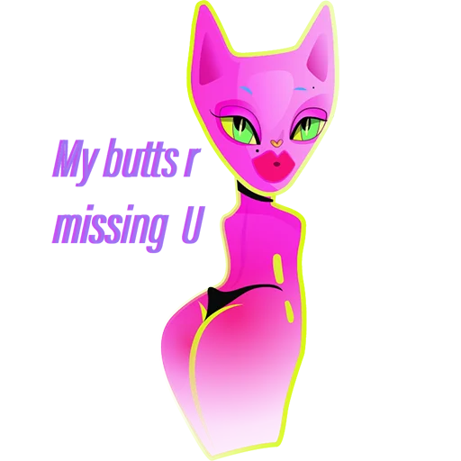 🍑 Стикер «Naughty Kitty» для Telegram