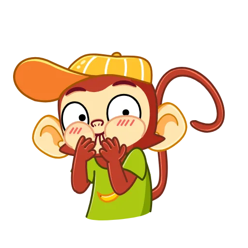 Стикерпак Monkey для Telegram