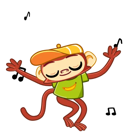 🕺 Стикер «Monkey» для Telegram