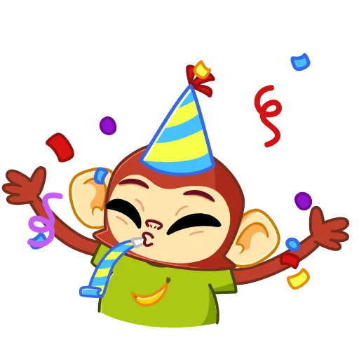🥳 Стикер «Monkey» для Telegram