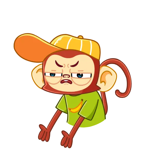 😠 Стикер «Monkey» для Telegram