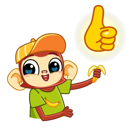 👍 Стикер «Monkey» для Telegram