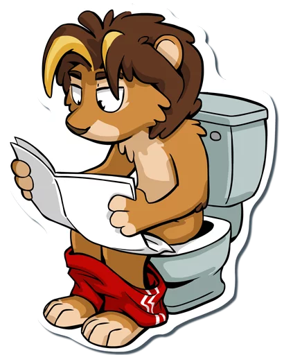 🚽 Стикер «Nbowa» для Telegram