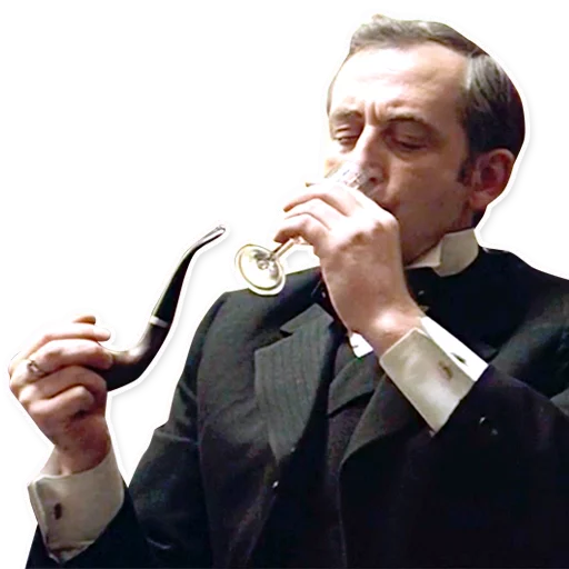🍷 Стикер «Шерлок Холмс» для Telegram