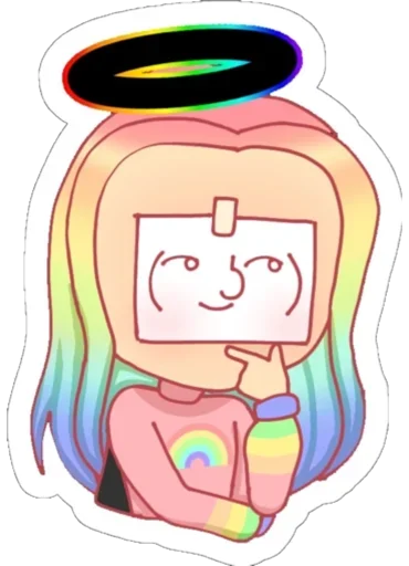 😜 Стикер «Ульяна Rainbow» для Telegram