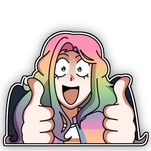 👍 Стикер «Ульяна Rainbow» для Telegram
