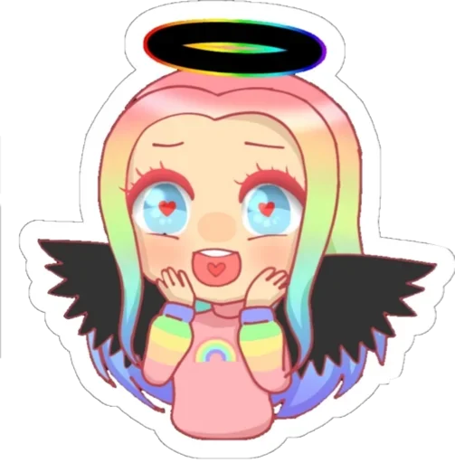 😍 Стикер «Ульяна Rainbow» для Telegram