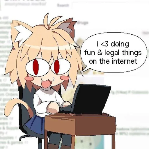 😸 Стикер «Neco Arc 2» для Telegram