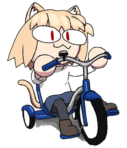 🚲 Стикер «Neco Arc 2» для Telegram