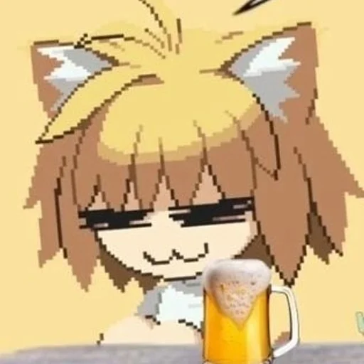 🍺 Стикер «Neco Arc 2» для Telegram